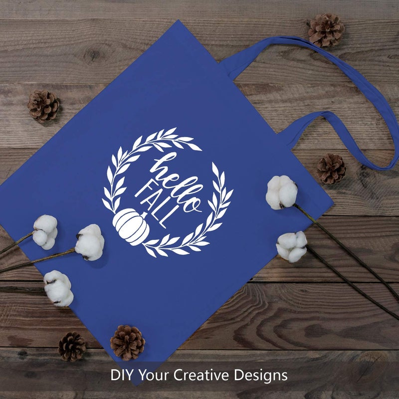 TOPDesign 24-Pack Economical 16"x15" Blue Cotton Tote Bag, Lightweight Medium Reusable Grocery Shopping Cloth Bags, Suitable for DIY, Advertising, Promotion, Gift, Activity - Image 3